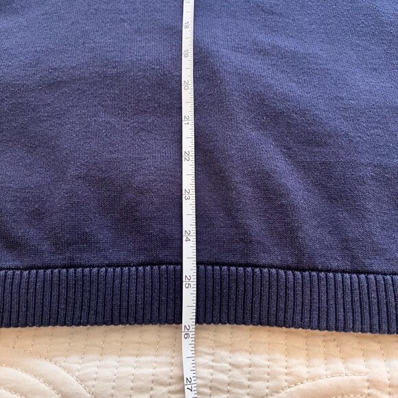 Mens Woolrich 100 % Cotton Navy Sweater - Picture 7 of 9